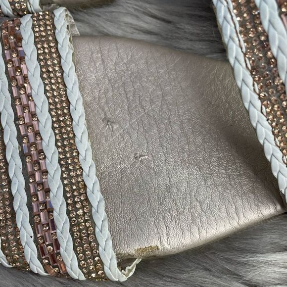 5 for $25🔥Zully & Jully Braided Bedazzled Sandals Size 8 - Picture 5 of 7